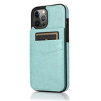 Luxury Cards Case For iPhone 14 13 12 Mini 11 Pro Max Durable Leather Strong Stand Holder Phone Cover Magnetic Flip Case For Women Girls With Card Holder Secure Card Holder Stevvex