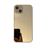 Luxury Clear Back Mirror Shock-Absorption Anti-Scratch Bright Reflection Protective Case Cover Silver Golden Mirror Shockproof Case for iPhone 14 13 12 Pro Max 11 X XR XS 8Plus iphone Hard Back Cover Stevvex