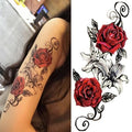 Luxury Colorful And Black Womens Tattoo Temporary Flower Waterproof Elegant Modern Tattoo For Shoulder Stevvex