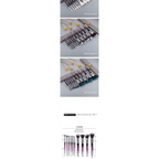 Luxury Cosmic Color New Luxury Crystal Makeup Brushes Powder Foundation Eyeshadow Eyebrow Cosmetics for Face Fan Make Up Brush Set Stevvex