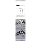 Luxury Cosmic Color New Luxury Crystal Makeup Brushes Powder Foundation Eyeshadow Eyebrow Cosmetics for Face Fan Make Up Brush Set Stevvex