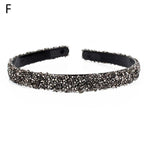 Luxury Crystal Pearl Rhinestone Headbands Fashion Women Hair Accessories Headdress Padded Hairbands Hair Bands Sparkly Hair Hoop Gorgeous Hair Accessories For Women Stevvex