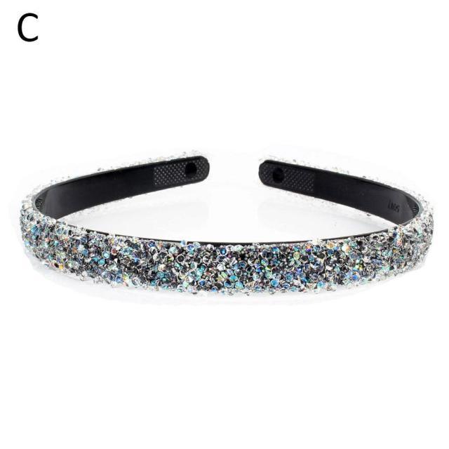 Luxury Crystal Pearl Rhinestone Headbands Fashion Women Hair Accessories Headdress Padded Hairbands Hair Bands Sparkly Hair Hoop Gorgeous Hair Accessories For Women Stevvex