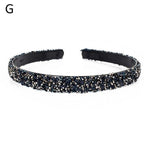 Luxury Crystal Pearl Rhinestone Headbands Fashion Women Hair Accessories Headdress Padded Hairbands Hair Bands Sparkly Hair Hoop Gorgeous Hair Accessories For Women Stevvex