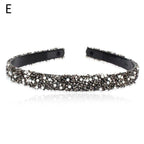 Luxury Crystal Pearl Rhinestone Headbands Fashion Women Hair Accessories Headdress Padded Hairbands Hair Bands Sparkly Hair Hoop Gorgeous Hair Accessories For Women Stevvex