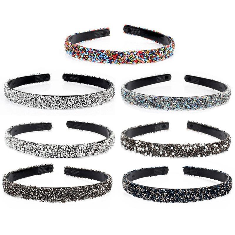 Luxury Crystal Pearl Rhinestone Headbands Fashion Women Hair Accessories Headdress Padded Hairbands Hair Bands Sparkly Hair Hoop Gorgeous Hair Accessories For Women Stevvex