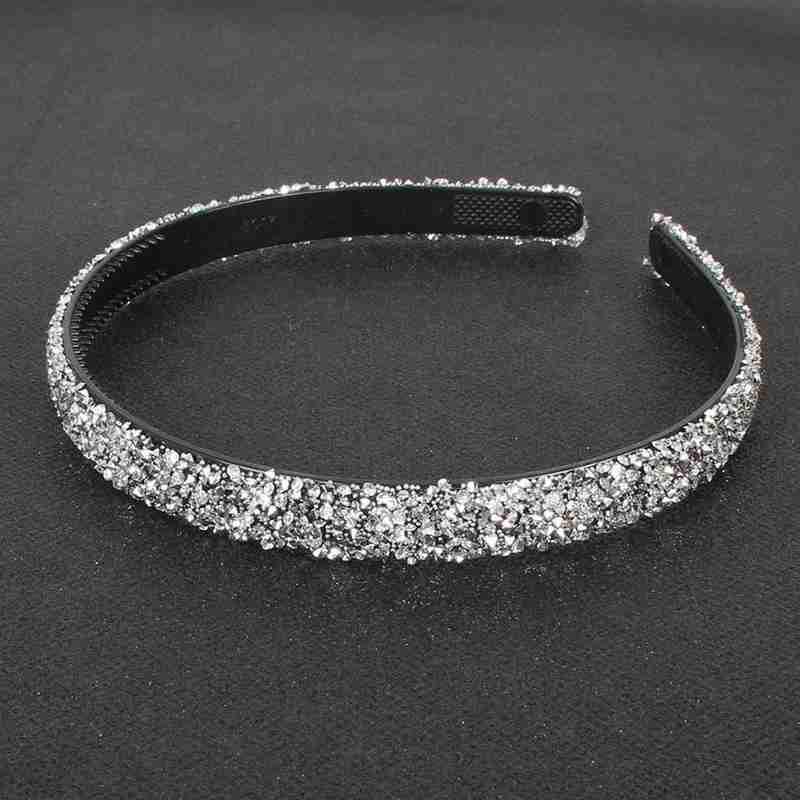 Luxury Crystal Pearl Rhinestone Headbands Fashion Women Hair Accessories Headdress Padded Hairbands Hair Bands Sparkly Hair Hoop Gorgeous Hair Accessories For Women Stevvex