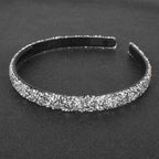 Luxury Crystal Pearl Rhinestone Headbands Fashion Women Hair Accessories Headdress Padded Hairbands Hair Bands Sparkly Hair Hoop Gorgeous Hair Accessories For Women Stevvex