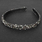 Luxury Crystal Pearl Rhinestone Headbands Fashion Women Hair Accessories Headdress Padded Hairbands Hair Bands Sparkly Hair Hoop Gorgeous Hair Accessories For Women Stevvex