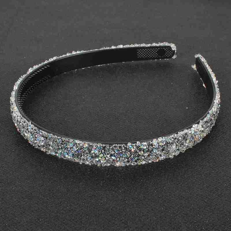 Luxury Crystal Pearl Rhinestone Headbands Fashion Women Hair Accessories Headdress Padded Hairbands Hair Bands Sparkly Hair Hoop Gorgeous Hair Accessories For Women Stevvex