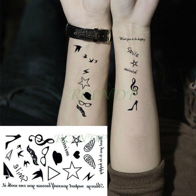Luxury Different Waterproof Temporary Tattoo Sticker Snake Flower Fake Tattoo Body Art Adult Fashion Stickers For Womens Mens Stevvex