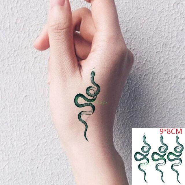 Luxury Different Waterproof Temporary Tattoo Sticker Snake Flower Fake Tattoo Body Art Adult Fashion Stickers For Womens Mens Stevvex