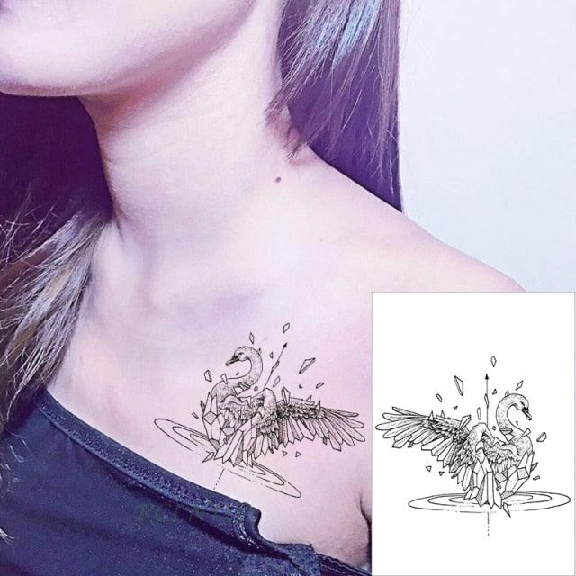 Luxury Different Waterproof Temporary Tattoo Sticker Snake Flower Fake Tattoo Body Art Adult Fashion Stickers For Womens Mens Stevvex