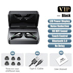 Luxury Earphone Bluetooth Compatible Headphones With Mic 3500mAh Mirror Charging Box Wireless Headphones Noise Cancelling HiFi Earbud Gaming Headsets Bluetooth MP3 Music Playes Sports Wireless Waterproof Touch Control Headphones Stevvex