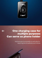 Luxury Earphone Bluetooth Compatible Headphones With Mic 3500mAh Mirror Charging Box Wireless Headphones Noise Cancelling HiFi Earbud Gaming Headsets Bluetooth MP3 Music Playes Sports Wireless Waterproof Touch Control Headphones Stevvex