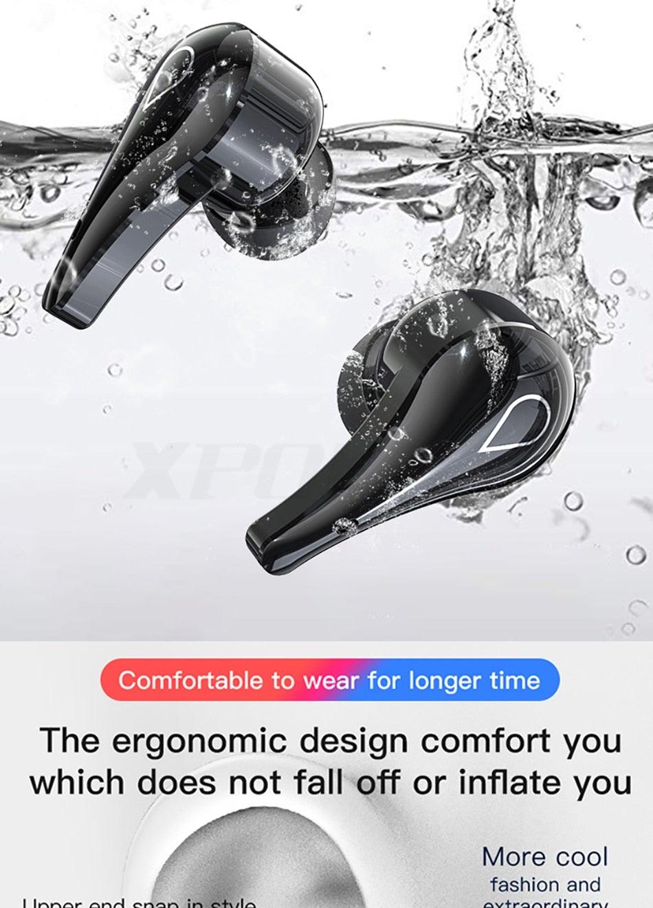 Luxury Earphone Bluetooth Compatible Headphones With Mic 3500mAh Mirror Charging Box Wireless Headphones Noise Cancelling HiFi Earbud Gaming Headsets Bluetooth MP3 Music Playes Sports Wireless Waterproof Touch Control Headphones Stevvex