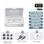 Luxury Earphone Bluetooth Compatible Headphones With Mic 3500mAh Mirror Charging Box Wireless Headphones Noise Cancelling HiFi Earbud Gaming Headsets Bluetooth MP3 Music Playes Sports Wireless Waterproof Touch Control Headphones Stevvex