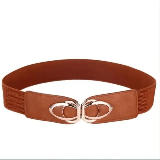 Luxury Elastic PU Leather Wide Belts For Women Fashion Stretchy Thick Waist Dress Plus Size Waistbands For Women Stevvex
