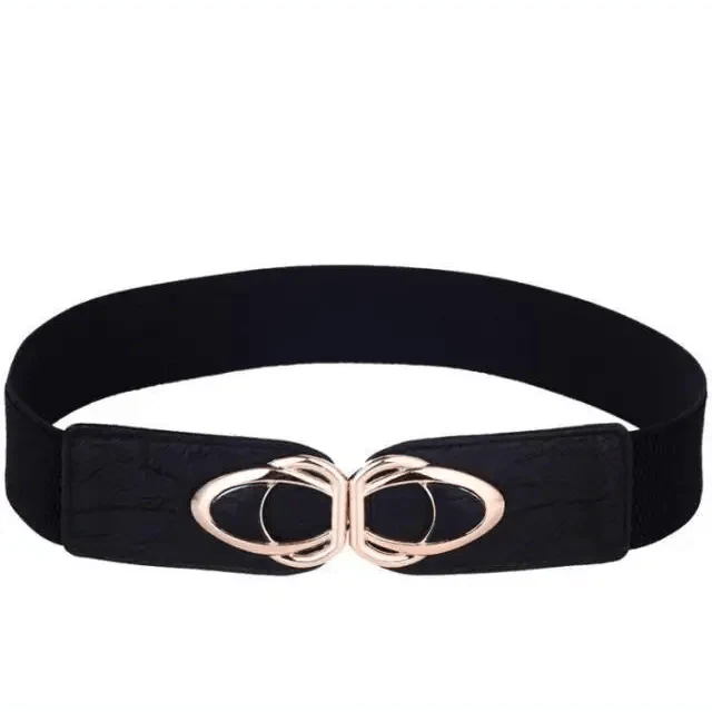 Luxury Elastic PU Leather Wide Belts For Women Fashion Stretchy Thick Waist Dress Plus Size Waistbands For Women Stevvex
