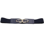 Luxury Elastic PU Leather Wide Belts For Women Fashion Stretchy Thick Waist Dress Plus Size Waistbands For Women Stevvex