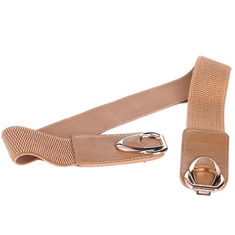 Luxury Elastic PU Leather Wide Belts For Women Fashion Stretchy Thick Waist Dress Plus Size Waistbands For Women Stevvex