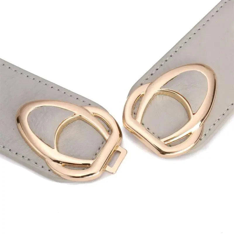 Luxury Elastic PU Leather Wide Belts For Women Fashion Stretchy Thick Waist Dress Plus Size Waistbands For Women Stevvex
