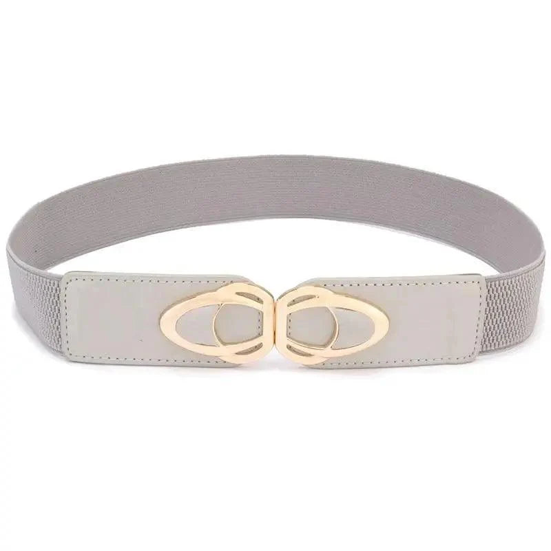 Luxury Elastic PU Leather Wide Belts For Women Fashion Stretchy Thick Waist Dress Plus Size Waistbands For Women Stevvex