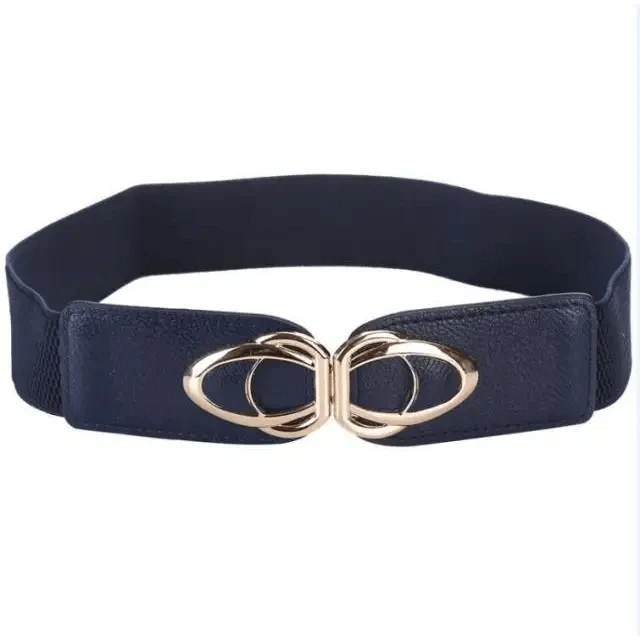 Luxury Elastic PU Leather Wide Belts For Women Fashion Stretchy Thick Waist Dress Plus Size Waistbands For Women Stevvex