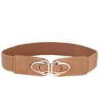 Luxury Elastic PU Leather Wide Belts For Women Fashion Stretchy Thick Waist Dress Plus Size Waistbands For Women Stevvex
