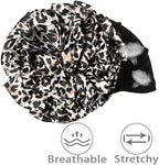 Luxury Elegant Bonnet Lightweight Soft Big Black Flower Elastic Elegant Hijab Caps Turban Africa Lightweight Headtie Head Scarf Soft Wrap Hat For Women