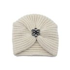Luxury Fashion Ready To Wear Soft Cashmere Muslim Inner Hijab Caps Turban Cashmere Cross Elegant Wrap Head Hat Wool Lightweight Knitting Hijab Bonnet Cap For Women