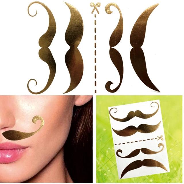 Luxury Flash Metallic Waterproof Temporary Tattoo Gold Silver Flower Tattoo Sticker Long Lasting Gold Design For Womens Stevvex