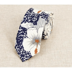 Luxury Flower Handmade Cotton Ties For Men Classic Colorful Printed Floral Designs Necktie For Wedding Stevvex