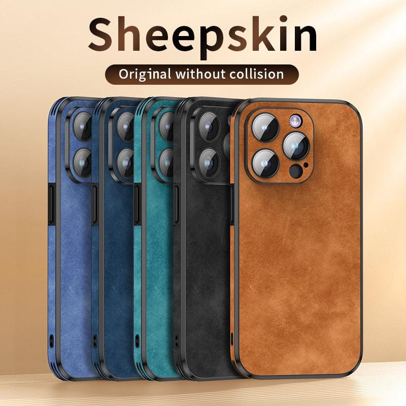 Luxury Full Protection Bumper Shockproof Business Leather Phone Case For iPhone 14 13 12 11 Pro Max Plus Cover Slim Leather Luxury PU Flexible Bumper Non-Slip Grip Shockproof Full Body Protective Cover Stevvex