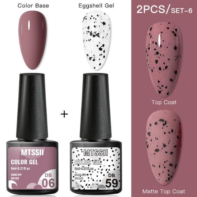 Luxury Gel Nail Polish Permanent Glossy Matte Egg Effect Elegant Stylish Eggshell Design For Women And Lady Nail Gel Stevvex