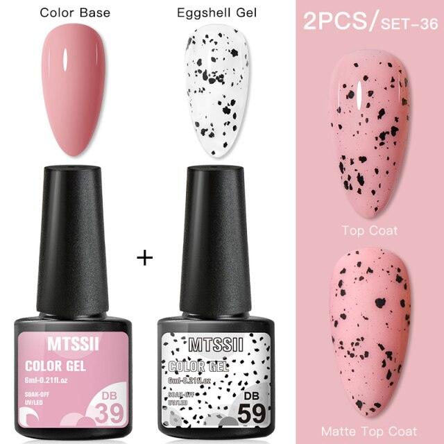 Luxury Gel Nail Polish Permanent Glossy Matte Egg Effect Elegant Stylish Eggshell Design For Women And Lady Nail Gel Stevvex