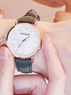 Luxury Girl Watch Student High School Small Fresh Watch Pink Cute Star Starry Sky Casual Leather Female Wrist Watch Leather Band Thin Minimalist Casual Simple Dress Watch Stevvex