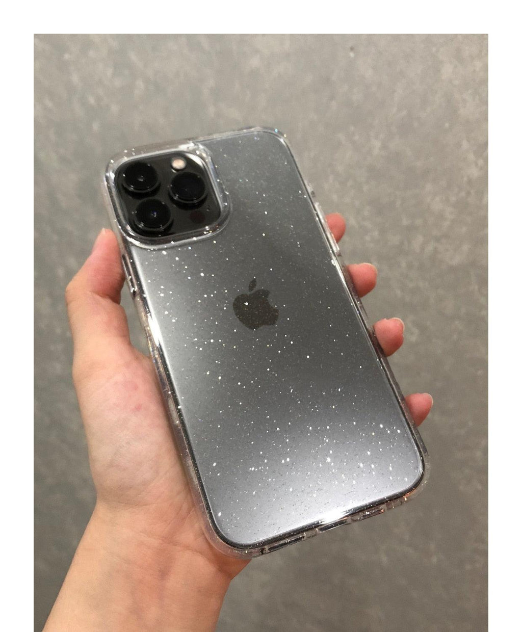 Luxury Glitter Bumper Clear Case for IPhone 14 13 12 11 Pro Max Mini X XS Max XR Cute Shining Shockproof Silicone Cover Hard Back Shockproof Protective Phone Cover For iPhone Stevvex