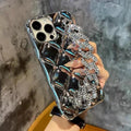 Luxury Glitter Rhinestones Wrist Bracelet Chain Case For iPhone 14 13 11 12 Pro Max X XR XS 7 8 Plus Detachable Metal Bracelet Luxury Chain Case for iPhone Stevvex
