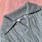 Luxury Kitty Retro Women Sweater Pullovers Knitted Casual Solid Autumn Turn-down Collar Feminine Loose All Match Soft Sweet Tops Stevvex