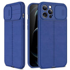Luxury Leather Black Shockproof Phone Case on For iPhone 13 12 11 14 Pro Max XR X XSMax 14 Case Camera Lens Protection Soft Back Cover Thin Shockproof Case with Slide Camera Case for iPhone Stevvex