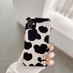 Luxury Leather Black White Zebra Pattern Phone Case for iPhone 13 12 11 14 Pro Max Xs Xr 7 14 plus Anti-fall Soft Silicone Back Cover Soft Slim Thin Luxury Shockproof Shiny Case for Girls and Women Zebra Print iPhone Case Stevvex