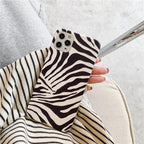 Luxury Leather Black White Zebra Pattern Phone Case for iPhone 13 12 11 14 Pro Max Xs Xr 7 14 plus Anti-fall Soft Silicone Back Cover Soft Slim Thin Luxury Shockproof Shiny Case for Girls and Women Zebra Print iPhone Case Stevvex