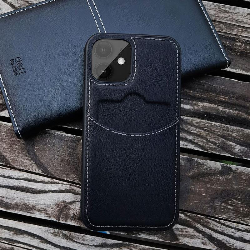 Luxury Leather Card Retro Case for iPhone 14 13 12 Mini 11 Pro Max X XR XS Slim Soft Cover for 14 Max Built-in Metal Plate for Magnetic Mounting & Card Holder Phone Case Stevvex