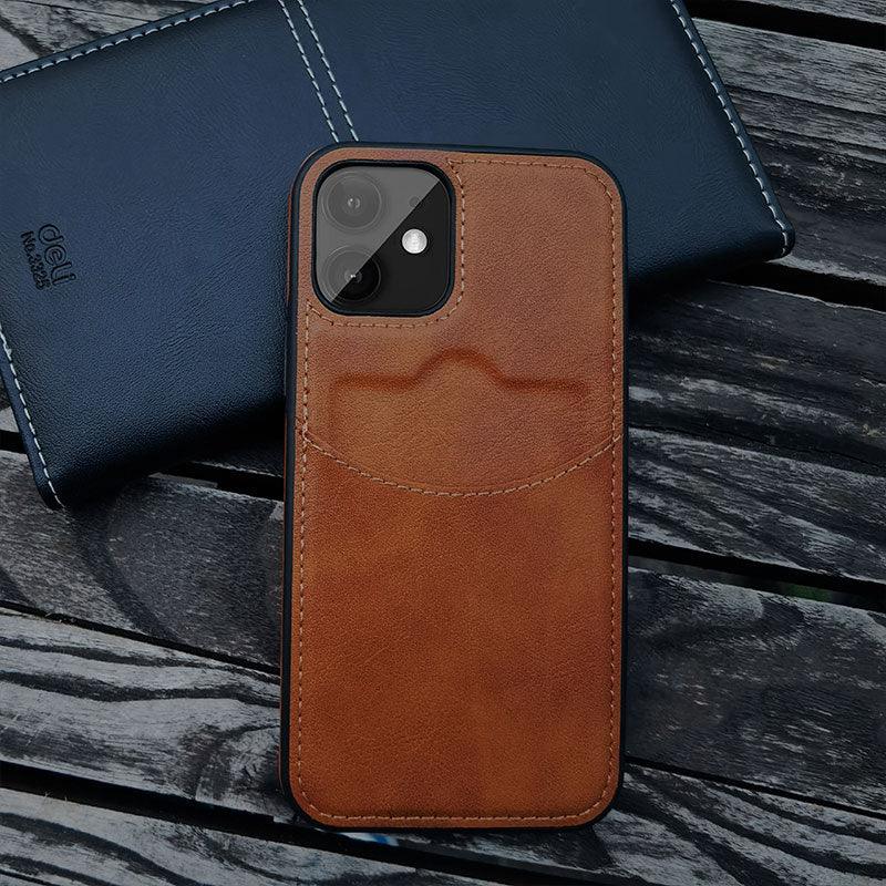 Luxury Leather Card Retro Case for iPhone 14 13 12 Mini 11 Pro Max X XR XS Slim Soft Cover for 14 Max Built-in Metal Plate for Magnetic Mounting & Card Holder Phone Case Stevvex