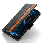 Luxury Leather Case For iPhone 13 11 12 14 Pro Max Mini Wallet Pocket Flip Case Cover Vintage Luxury Genuine Leather Fashion Business Classic Flip Case For Men Stevvex