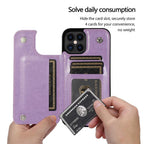 Luxury Leather Case For iPhone 14 12 13 Pro Comfortable Soft Wallet Card Slots Phone Flip Cover Wallet Case with Card Holder for iPhone Stevvex