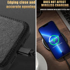 Luxury Leather Case for iPhone 14 13 12 11 Pro MAX XS XR 7 8 Plus Classic Silicone Phone Cover  Leather Case Thin Flexible Soft Grip Luxury PU Leather Cover for Men Durable Anti-Scratch Full Phone Cases Stevvex