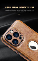 Luxury Leather Case for iPhone 14 13 12 11 Pro MAX XS XR 7 8 Plus Classic Silicone Phone Cover  Leather Case Thin Flexible Soft Grip Luxury PU Leather Cover for Men Durable Anti-Scratch Full Phone Cases Stevvex