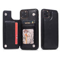 Luxury Leather Cover For iPhone 14 12 13 Mini 11 Pro XR XS Max 6 6s 7 8 Plus 5 5s Wallet Phone Card Slot Flip PU Leather Kickstand Card Slots Case Double Magnetic Clasp Durable Shockproof Cover For iPhone Stevvex
